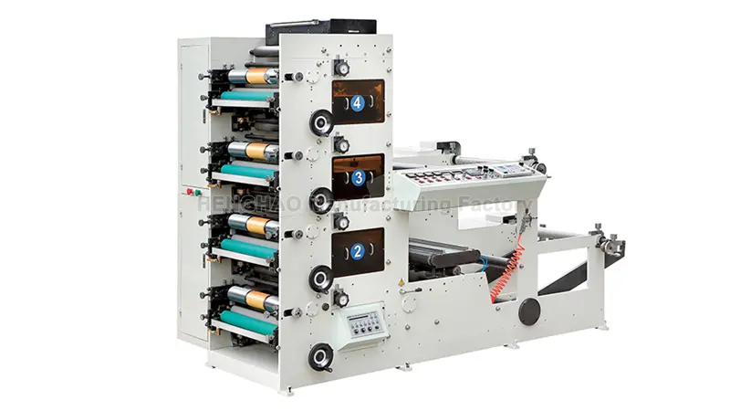 Máquina de impresión flexográfica apilada de 4 colores HRY-320A